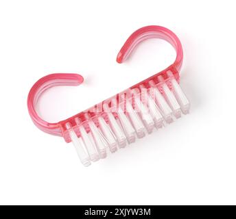 Dish washing brush isolated cutout on white background. Stock Photo