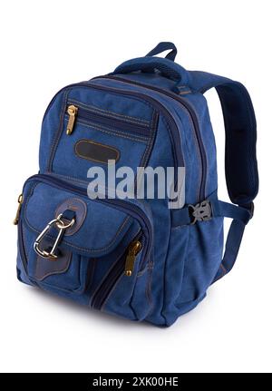 Big backpack for travel isolate on a white background Stock Photo