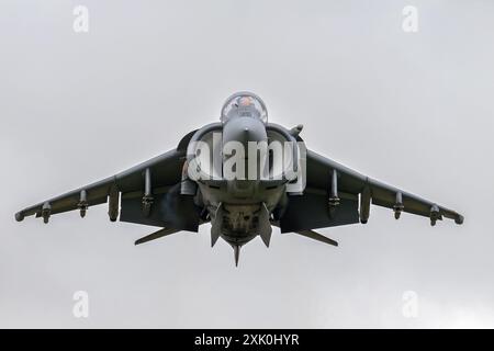 The McDonnell Douglas EAV-8B Harrier II of the Spanish Navy is participating in the Royal International Air Tattoo at RAF Fairford in Gloucestershire, England, on Saturday, July 20, 2024. (Photo by Jon Hobley | MI News/NurPhoto) Credit: NurPhoto SRL/Alamy Live News Stock Photo