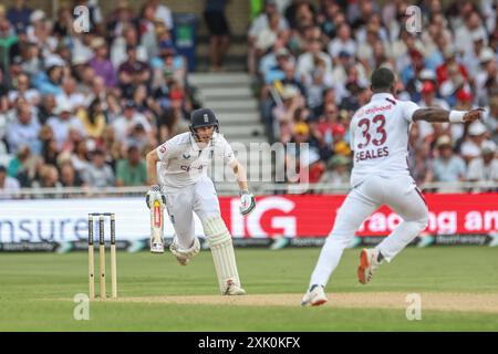 Nottingham, UK. 20th July, 2024. Harry Brook of England in action during the Rothesay Test Match day three England vs West Indies at Trent Bridge, Nottingham, United Kingdom, 20th July 2024 (Photo by Mark Cosgrove/News Images) in Nottingham, United Kingdom on 7/20/2024. (Photo by Mark Cosgrove/News Images/Sipa USA) Credit: Sipa USA/Alamy Live News Stock Photo