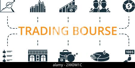 Market Fluctuation icon. Monochrome simple Stock Market icon for ...