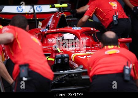 Budapest, Hungary. 20th July, 2024. 55 during the Formula 1 Hungarian Grand Prix 2024, 13th round of the 2024 Formula One World Championship from July 19 to 21, 2024 on the Hungaroring, in Mogyorod, Hungary - Photo Eric Alonso/DPPI Credit: DPPI Media/Alamy Live News Stock Photo