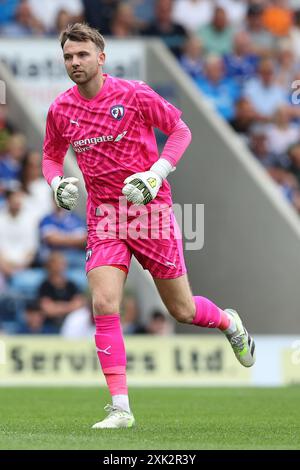 Chesterfield, UK. 20th July, 2024. Ryan Boot of Chesterfield during the Chesterfield FC v Sheffield United FC pre-season friendly match at the SMH Group Stadium, Chesterfield, England, United Kingdom on 20 July 2024 Credit: Every Second Media/Alamy Live News Stock Photo