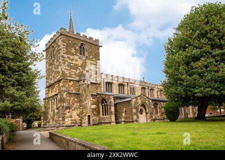 13th century Saint Mary's church in the Lincolnshire market town of Horncastle England UK United Kingdom Stock Photo