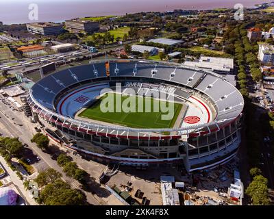 Mas Monumental Stadium, home of Club Atletico River Plate in Nuñez, Buenos Aires. Stock Photo