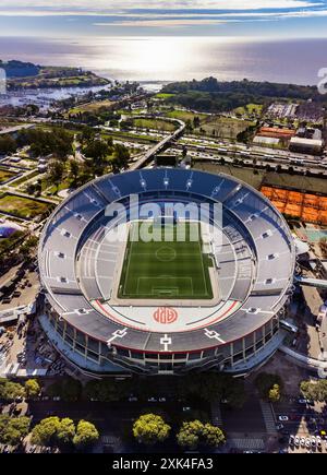 Mas Monumental Stadium, home of Club Atletico River Plate in Nuñez, Buenos Aires. Stock Photo