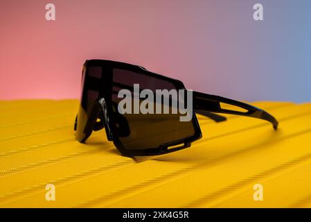 sports spectacles for Optometrist for bicycle Stock Photo
