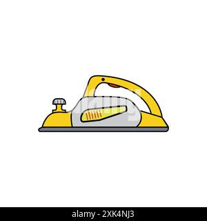 Electric planer icon. Isolated vector icon. Stock Vector