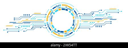 Hi-tech digital technology and engineering theme Stock Vector