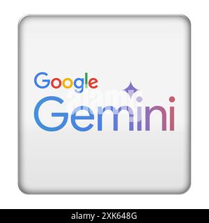 Google Gemini logo icon Stock Photo
