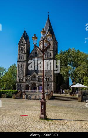 View of Temple Neuf the Protestant city church in Metz, France. Stock Photo