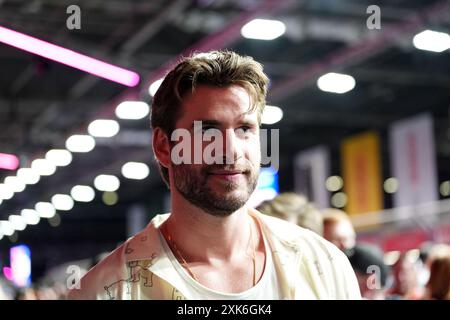 CAPTION CORRECTION CORRECTING NAME FROM CHRIS TO LIAM HEMSWORTH Actor Liam Hemsworth on day two of the 2024 Hankook London E-Prix at the ExCel Circuit, London on day two of the 2024 Hankook London E-Prix at the ExCel Circuit, London. Picture date: Sunday July 21, 2024. Stock Photo