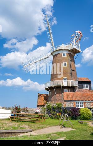 Windmill in Cley-next-the-sea, Norfolk UK on a summer day Stock Photo