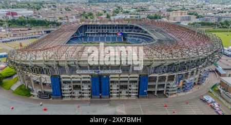 Edinburgh, UK. 20th July, 2024. General view above the Scottish Gas Murrayfield Stadium, Edinburgh, Scotland, United Kingdom on 20 July 2024 Credit: Every Second Media/Alamy Live News Stock Photo