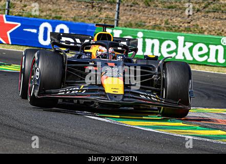 Max Verstappen (NED) - Oracle Red Bull Racing - Red Bull RB20 - Honda RBPT during Raceday on Sunday, July 21,  of  Formula 1 Hungarian Grand Prix 2024, scheduled to take place at Hungaroring track in Mogyorod, Budapest, Hungary, july 19 to july 21, 2024 Stock Photo