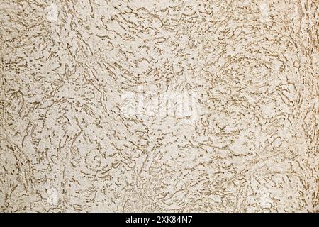 Old wall texture. House exterior finish. Plaster wall with holes. Texture. Background. Stock Photo