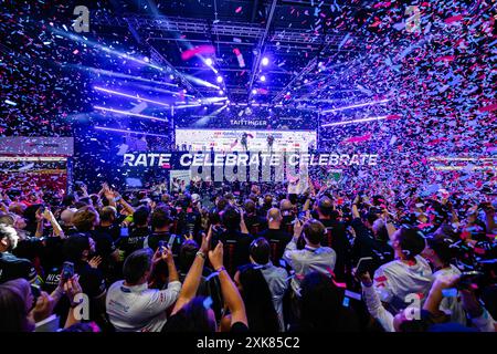 LONDON, UNITED KINGDOM. 21 Jul, 24.  at the winner’s presentation during 2024 Hankook London E-Prix at The ExCeL on Sunday, July 21, 2024 in LONDON, ENGLAND. Credit: Taka G Wu/Alamy Live News Stock Photo