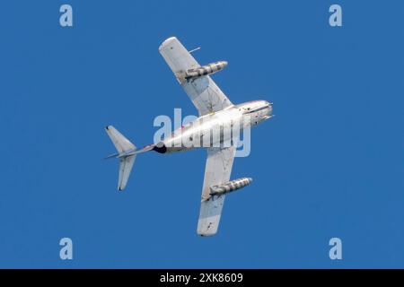 MiG-15 at CIAV Air Show 2024 in Varazdin, Croatia Stock Photo