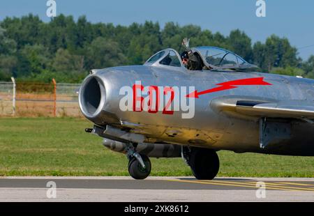 MiG-15 at CIAV Air Show 2024 in Varazdin, Croatia Stock Photo