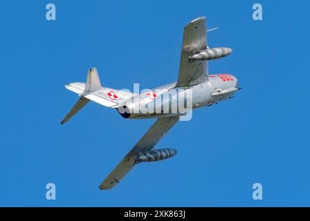 MiG-15 at CIAV Air Show 2024 in Varazdin, Croatia Stock Photo