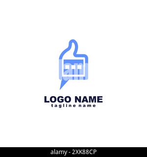 like message Logo design vector Stock Vector