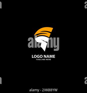 initial SP spartan logo design Stock Vector