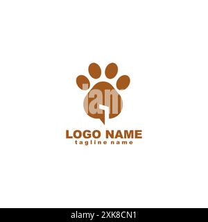 pet shop house logo design vector Stock Vector