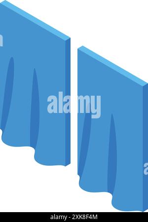 Isometric interior of music studio with soundproof booth for vocal ...