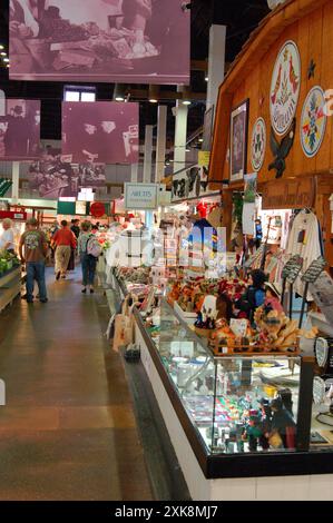 The Central Market in Lancaster, Pennsylvania sells food and Amish crafts Stock Photo