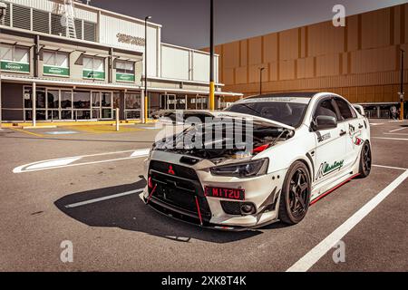 Gold Coast, QLD, Australia - Mitsubishi Lancer Evo X car Stock Photo