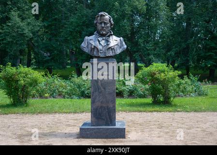 NOVOSPASSKOYE, RUSSIA - JULY 13, 2024: Monument to M.I. Glinka in the family estate.  Novospasskoye, Smolensk region. Russia Stock Photo