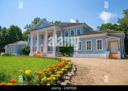 NOVOSPASSKOYE, RUSSIA - JULY 13, 2024: Noble house in the estate of composer M.I. Glinka. Novospasskoye, Smolensk region. Russia Stock Photo