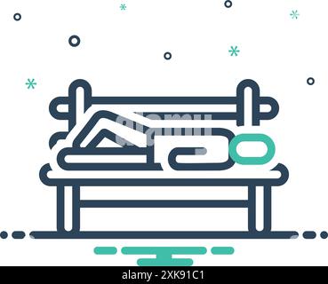 Icon for homeless,unsheltered Stock Vector