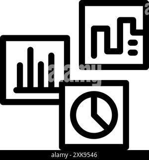 Business infographics showing charts and diagrams for data analysis, marketing, analysis, and business reports Stock Vector