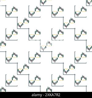 Crypto Trading Candlestick Chart Formation vector concept colored icon ...