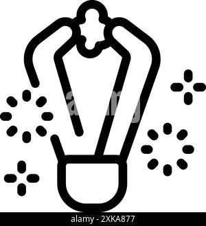 Fire alarm is detecting smoke, emitting a loud sound to alert people of a fire Stock Vector