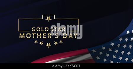 The Legacy of Gold Star Mothers A Day to Honor Sacrifice and Strength Stock Vector