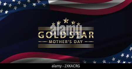 The Legacy of Gold Star Mothers A Day to Honor Sacrifice and Strength Stock Vector