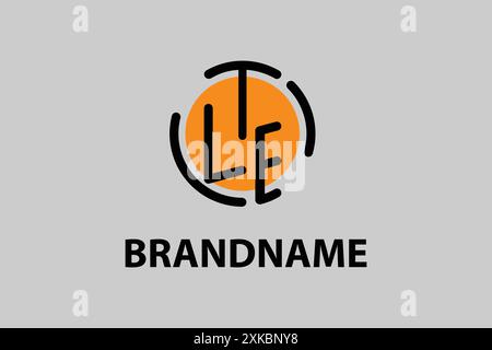 Letter LTE logo icon design template elements for your application or corporate identity Stock Vector