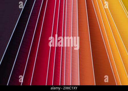 Colorful background design of vibrant diagonal stripes with texture Stock Photo