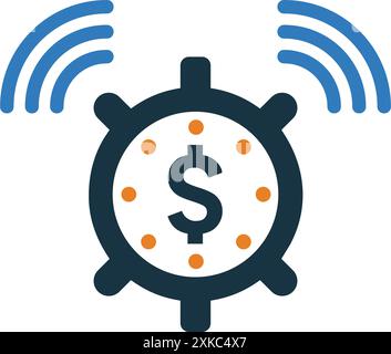 Investment Time Plan icon. Fully editable vector EPS use for printed materials and infographics, web or any kind of design project. Stock Vector