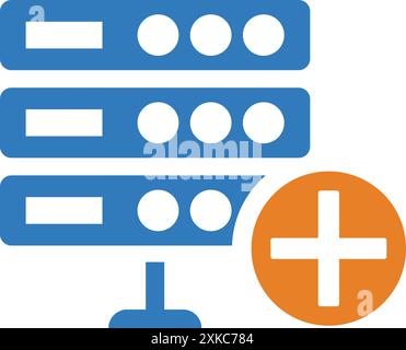Domain Service icon. Flat style vector EPS use in infographics,web design, presentations and on printed materials. Stock Vector