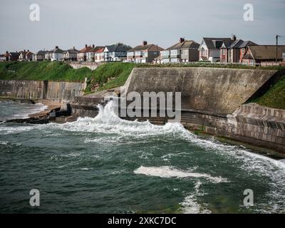 Images of the North Sea as seen from Whitley Bay in Northumberland County, England. Stock Photo