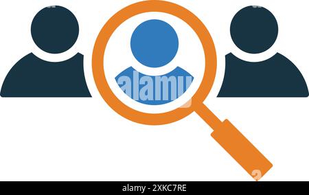 Recruitment icon. symbol for use on mobile apps, print media and web design or any type of design projects. Stock Vector