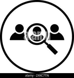 Recruitment icon. symbol for use on mobile apps, print media and web design or any type of design projects. Stock Vector
