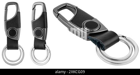 keychain for car keys, on white background in insulation Stock Photo