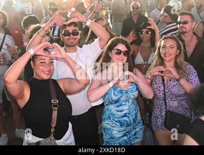 LONDON, ENGLAND - JULY 21 2024: As One in the Park 2024, celebrating the LGBTQ  community by uniting it for a day of pride, diversity, and festivities. ( Credit: See Li/Picture Capital/Alamy Live News Stock Photo