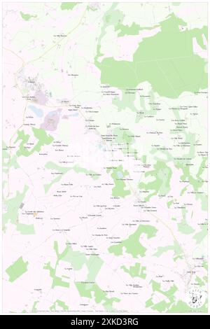 Saint-Jacut-du-Mene, Côtes-d'Armor, FR, France, Brittany, N 48 17' 0'', S 2 28' 54'', map, Cartascapes Map published in 2024. Explore Cartascapes, a map revealing Earth's diverse landscapes, cultures, and ecosystems. Journey through time and space, discovering the interconnectedness of our planet's past, present, and future. Stock Photo