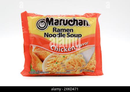 Maruchan instant noodle soup ramen packet Stock Photo