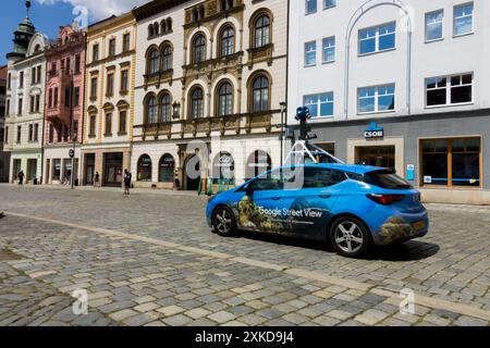 Google Street View car with a camera mounted on the roof, Olomouc Czech Republic Stock Photo